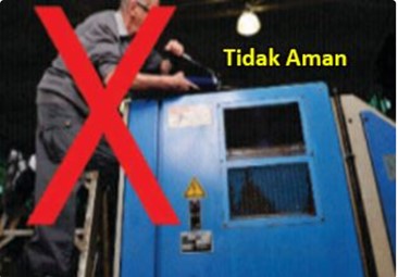 Contoh pelumasan tidak aman