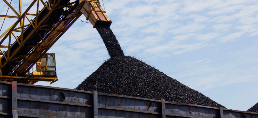 Coal crushing dan mine stock yard batu bara