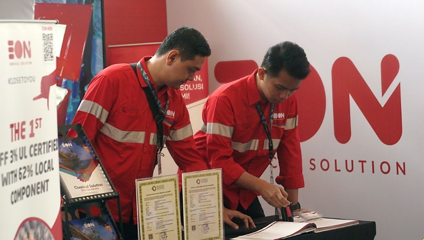 Booth Eon pada Vendor Day Industri Minyak dan Gas Hulu