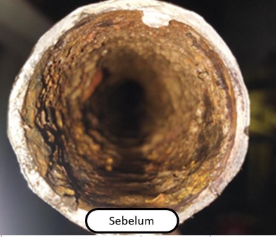 Sebelum Aplikasi Pembersih Kerak Semen